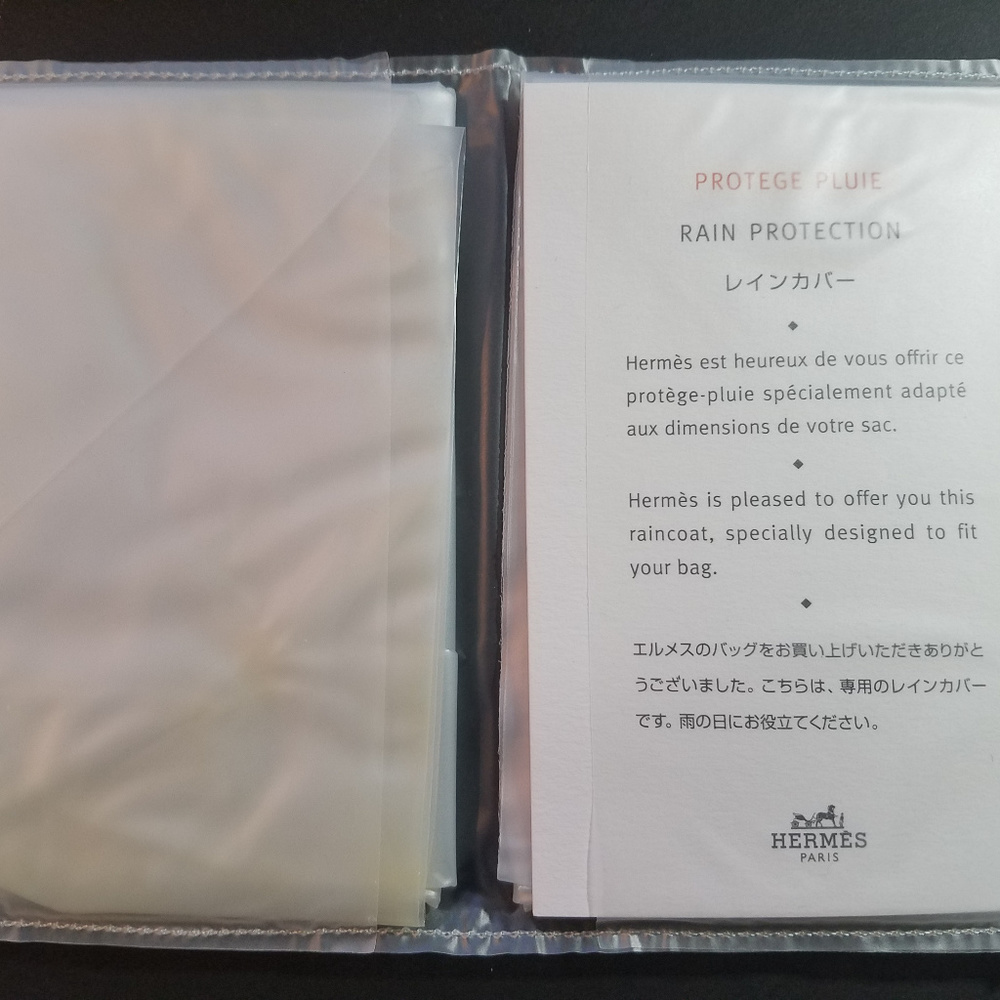 Hermes Rain Protector for Bag - Size 3 - Set of 2